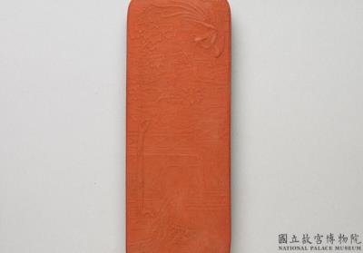 图片[2]-Cinnabar inkstick of “Wu se feng huang chi (polychrome phoenix pond)”, Qing dynasty, Qianlong reign (1736-1795)-China Archive